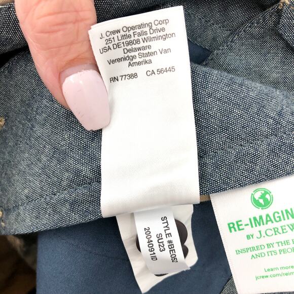 J.CREW Men's 9" Stretch Chino Shorts Size 29 Khaki Tan Flat Front High Rise NWT - Picture 13 of 13